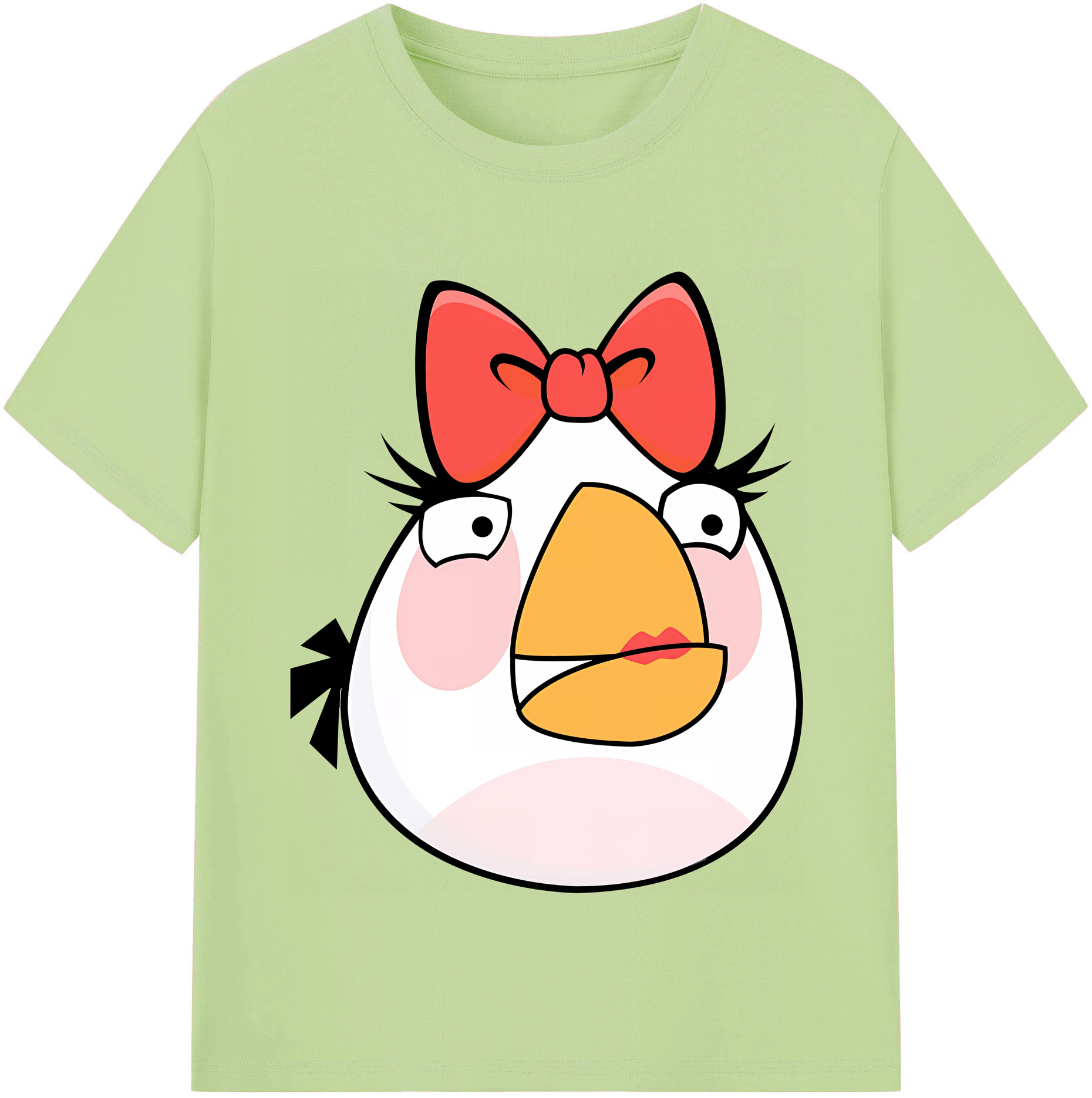 （画像用） Angry Birds アングリーバード 綿100％半袖Tシャツ（フロントプリント）